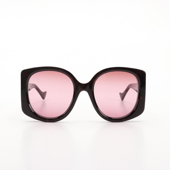 Gucci GG1257S Havana Red Square Sunglasses with Case - Picture 14 of 16